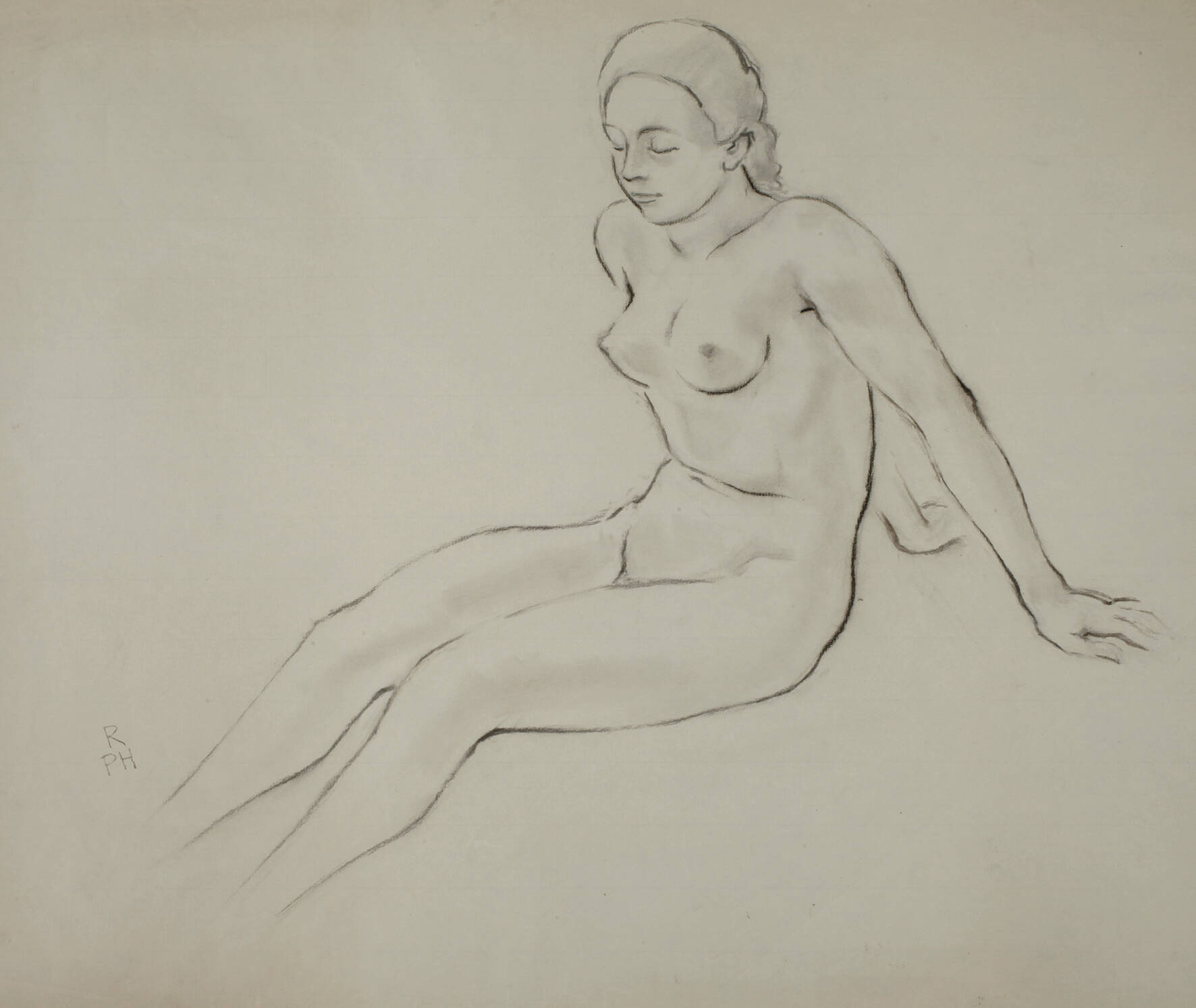 Robert Phillipi, sitzender Akt