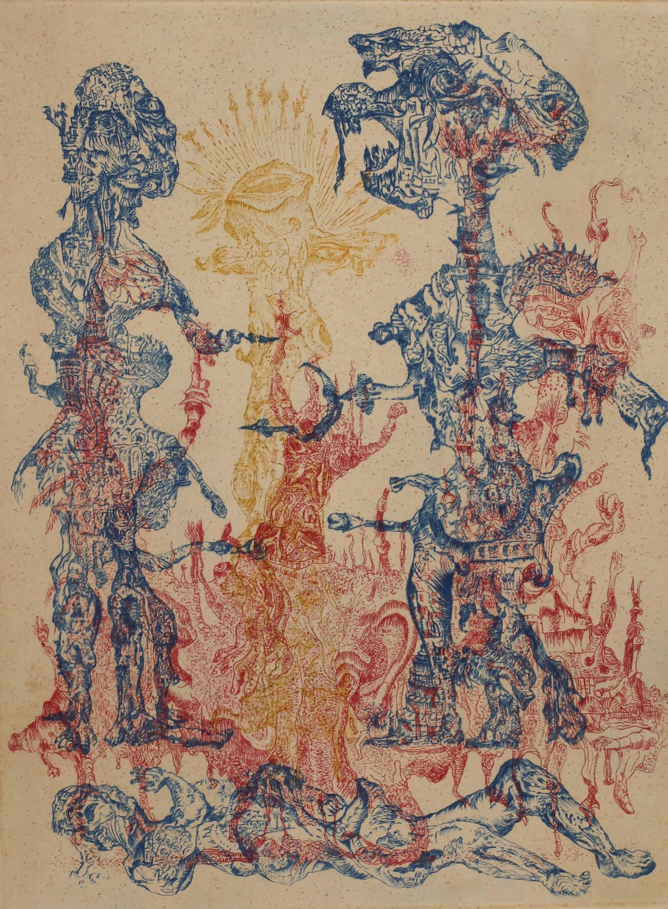 Bernard Schultze, "Zwiegespräch"