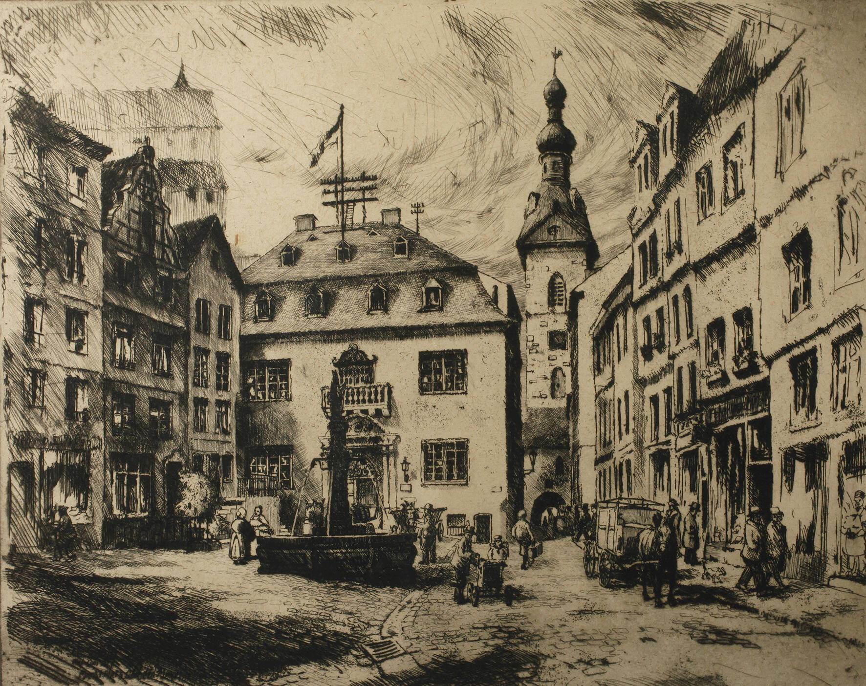 Josef Steib, "Marktplatz Cochem"
