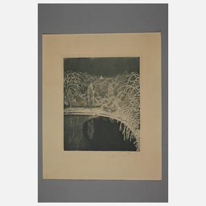 Prof. Richard Teschner, Winter im Park