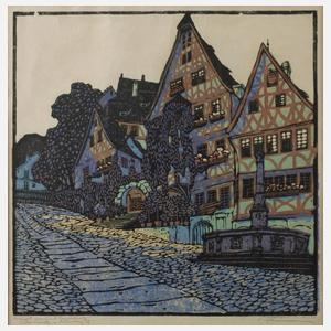 Carl Thiemann, "Marktplatz in Miltenberg"
