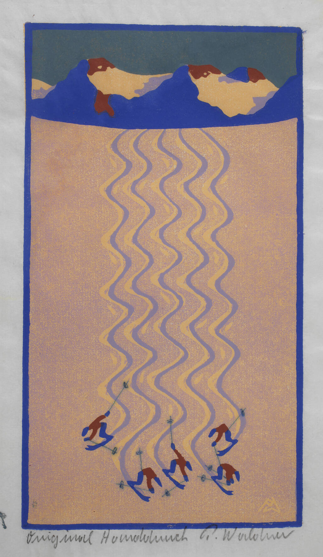 Peter Waldner, Fünf Skifahrer