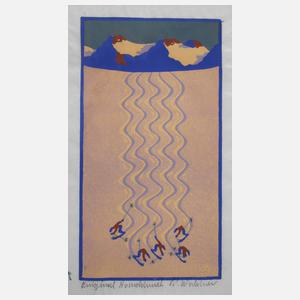 Peter Waldner, Fünf Skifahrer