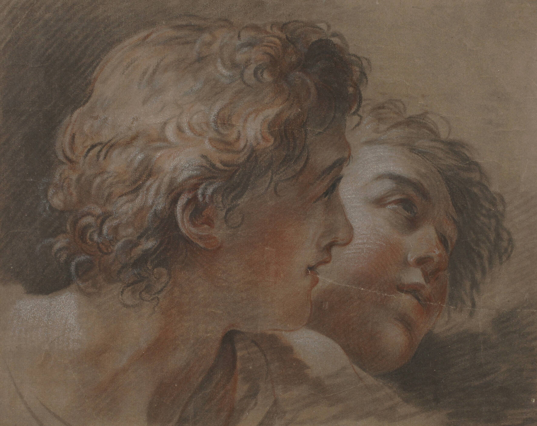 Louis Jean Francóis Lagrenée, attr., Kopfstudie