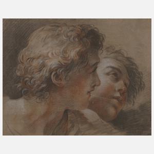 Louis Jean Francóis Lagrenée, attr., Kopfstudie