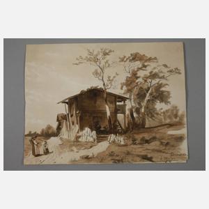 A. Pfeiffer, Konvolut Aquarelle und Zeichnungen