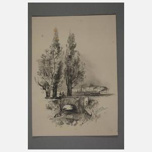 A. Pfeiffer, Konvolut Aquarelle und Zeichnungen