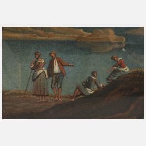 Benjamin Zobel, attr., An der Ruine