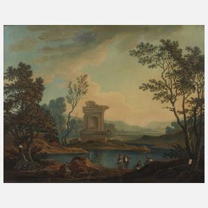 Benjamin Zobel, attr., An der Ruine