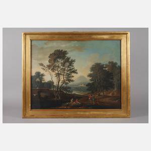 Benjamin Zobel attr., Landschaft mit Figuren
