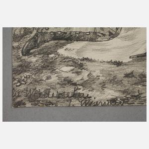 Konvolut Bleistiftzeichnungen