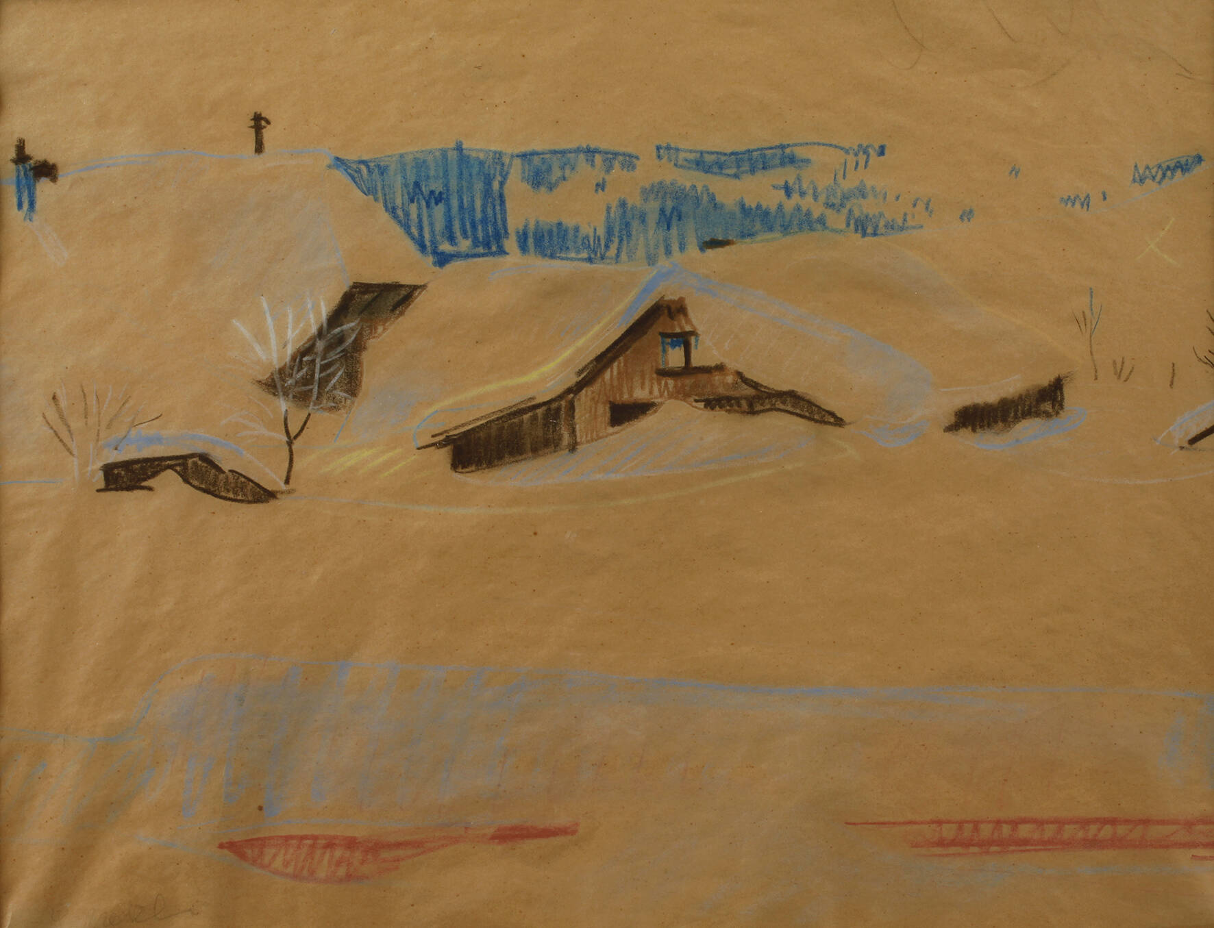 L. Melzer, Verschneite Landschaft