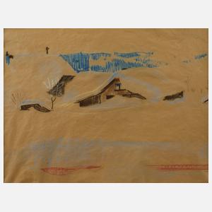 L. Melzer, Verschneite Landschaft