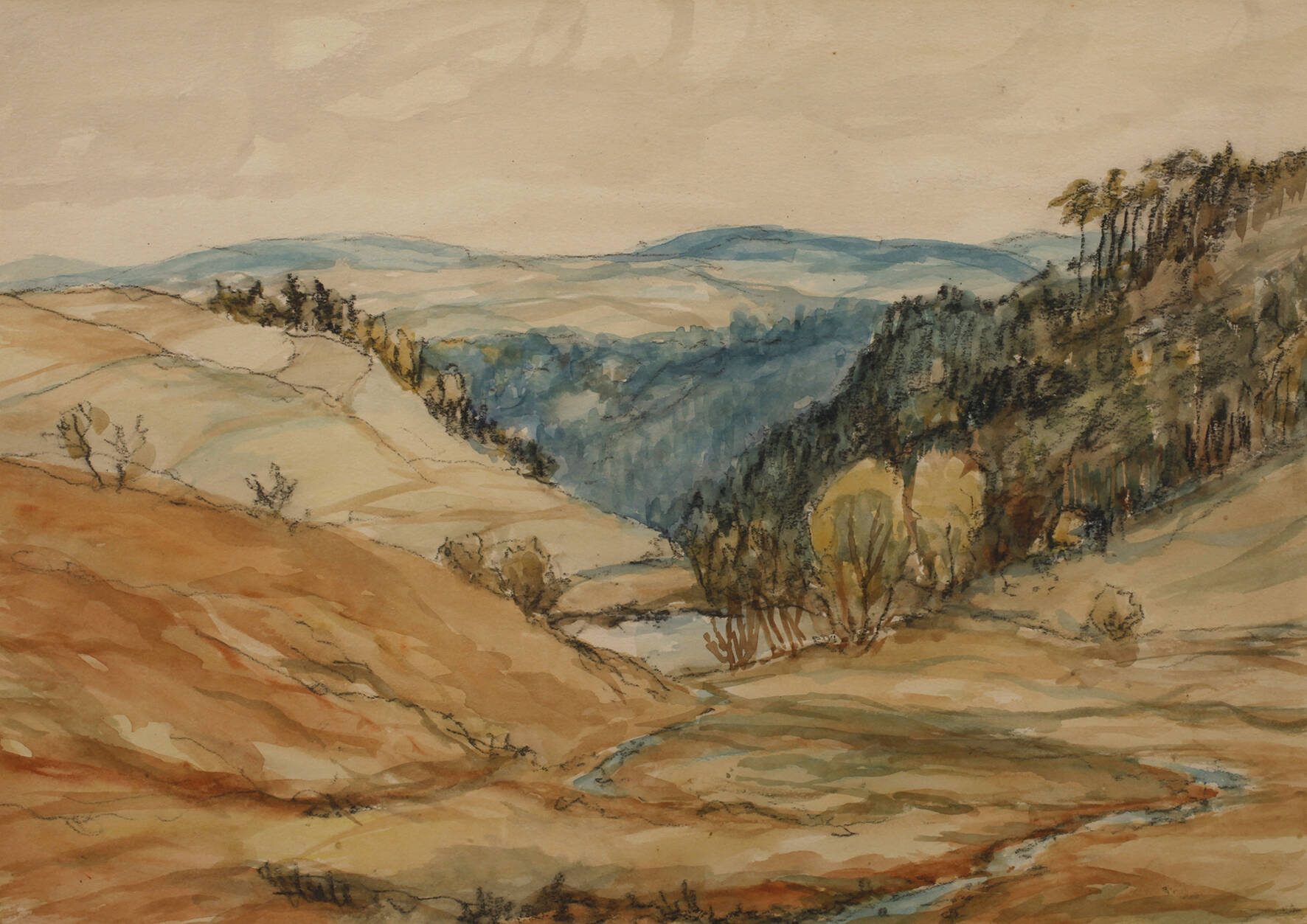 Prof. Hermann Paschold, Herbstliche Landschaft