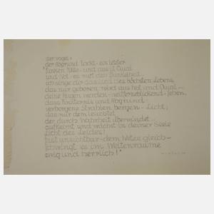 E. Pernice, attr., Frau mit Vogel