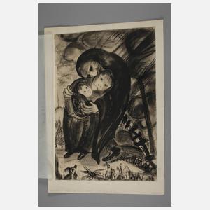 E. Pernice, attr., Mutter mit ihren Kindern