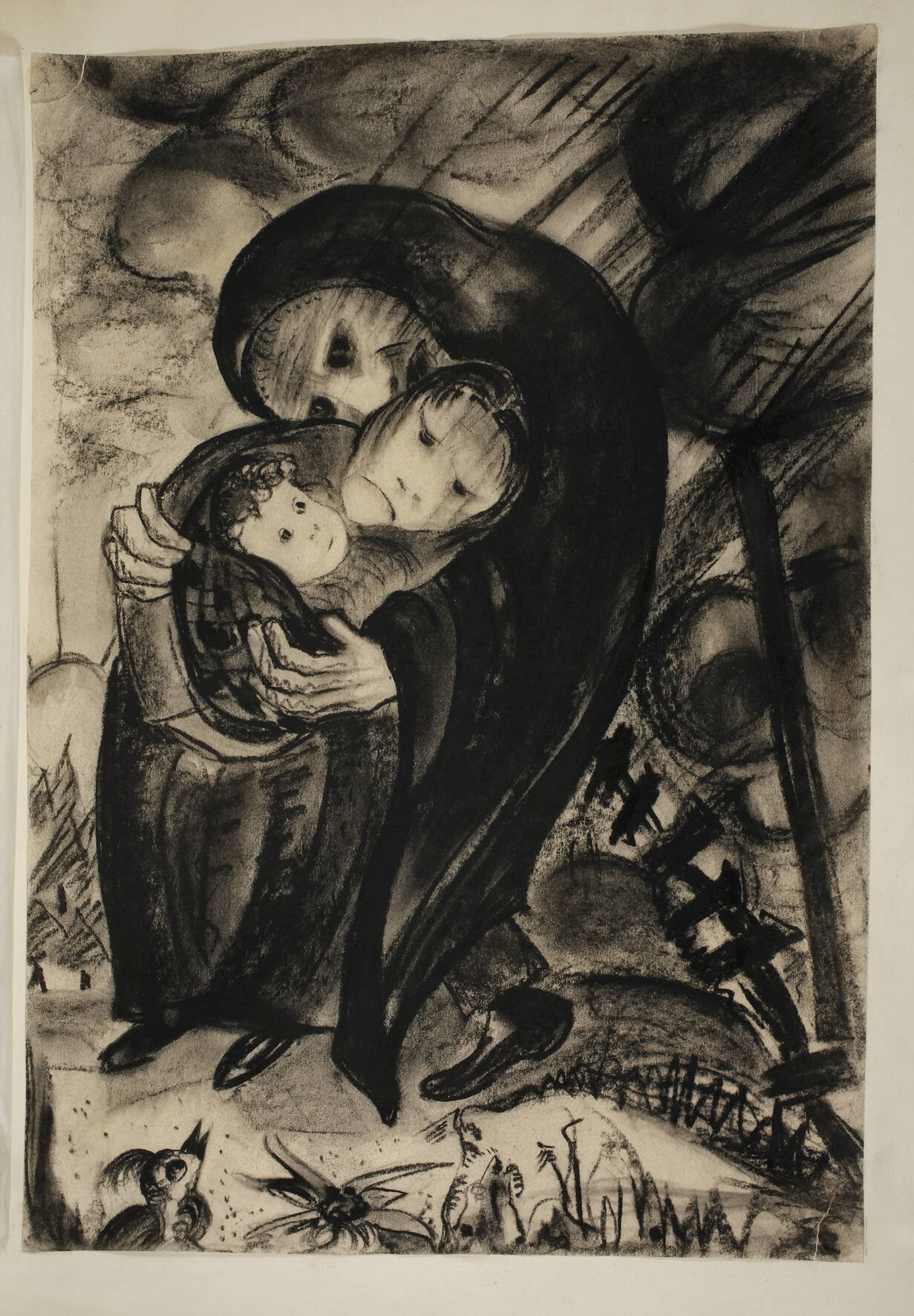 E. Pernice, attr., Mutter mit ihren Kindern