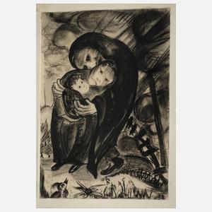 E. Pernice, attr., Mutter mit ihren Kindern