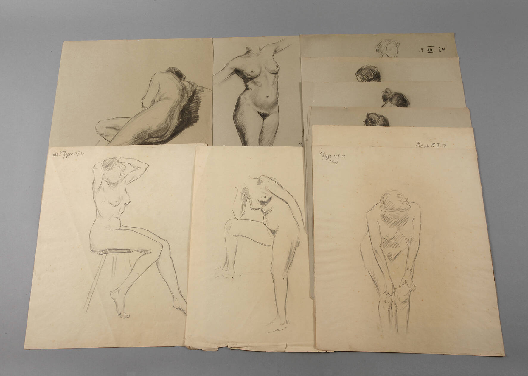 Prof. Johannes Friedrich Rogge, Aktzeichnungen