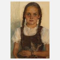 Else Schmidt-van der Velde, Mädchen mit Katze111