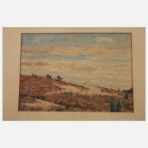 Otto Thiele, Konvolut Landschaftsaquarelle