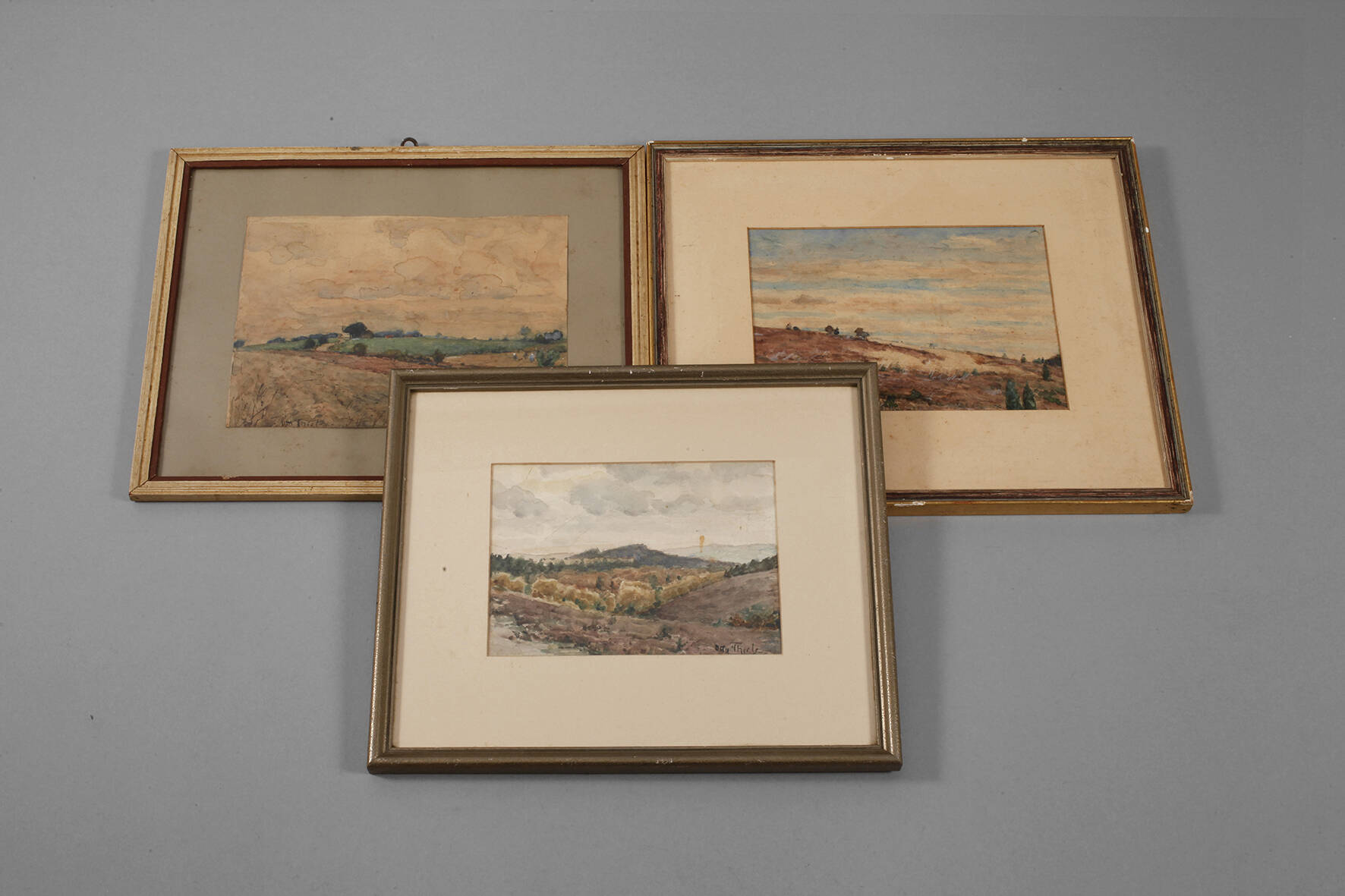 Otto Thiele, Konvolut Landschaftsaquarelle