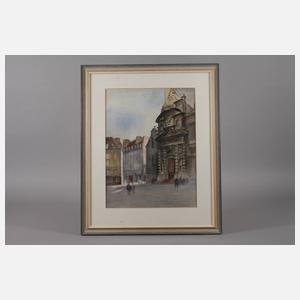 Hans Weberpals, Vor einer Kirche