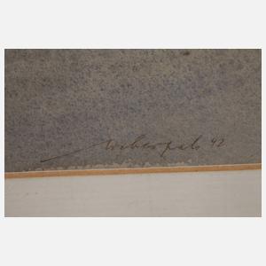 Hans Weberpals, Vor einer Kirche