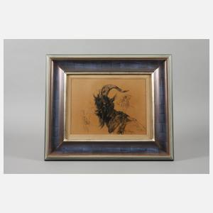 Prof. Heinrich von Zügel, Ziegenbock