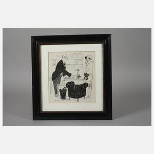 Josef Dünzl, Paar Illustrationszeichnungen