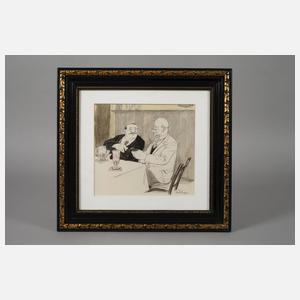 Josef Dünzl, Paar Illustrationszeichnungen