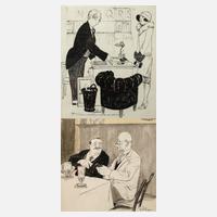 Josef Dünzl, Paar Illustrationszeichnungen111