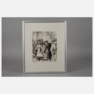 Georg Mühlberg, Im Restaurant