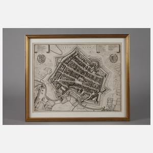 Matthäus Merian d. Ä., Leipzig aus der Vogelschau