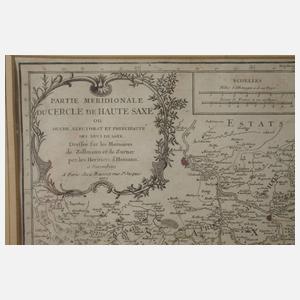 Homanns Erben, Kupferstichkarte Sachsen