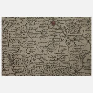 Homanns Erben, Kupferstichkarte Sachsen