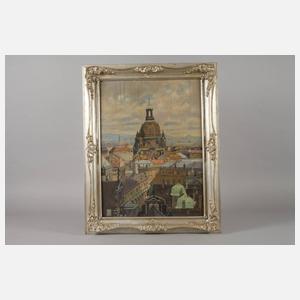 Fritz Beckert, attr., Blick auf die Frauenkirche