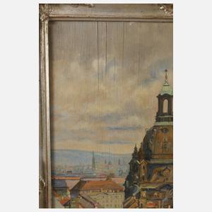 Fritz Beckert, attr., Blick auf die Frauenkirche