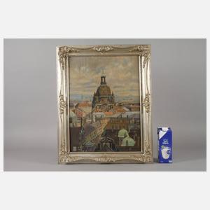 Fritz Beckert, attr., Blick auf die Frauenkirche