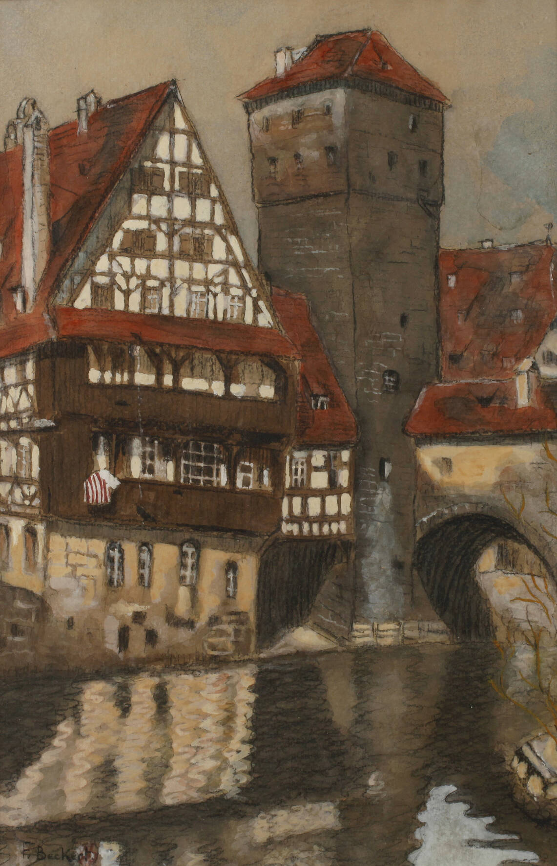 Prof. Fritz Beckert, Henkersteg in Nürnberg