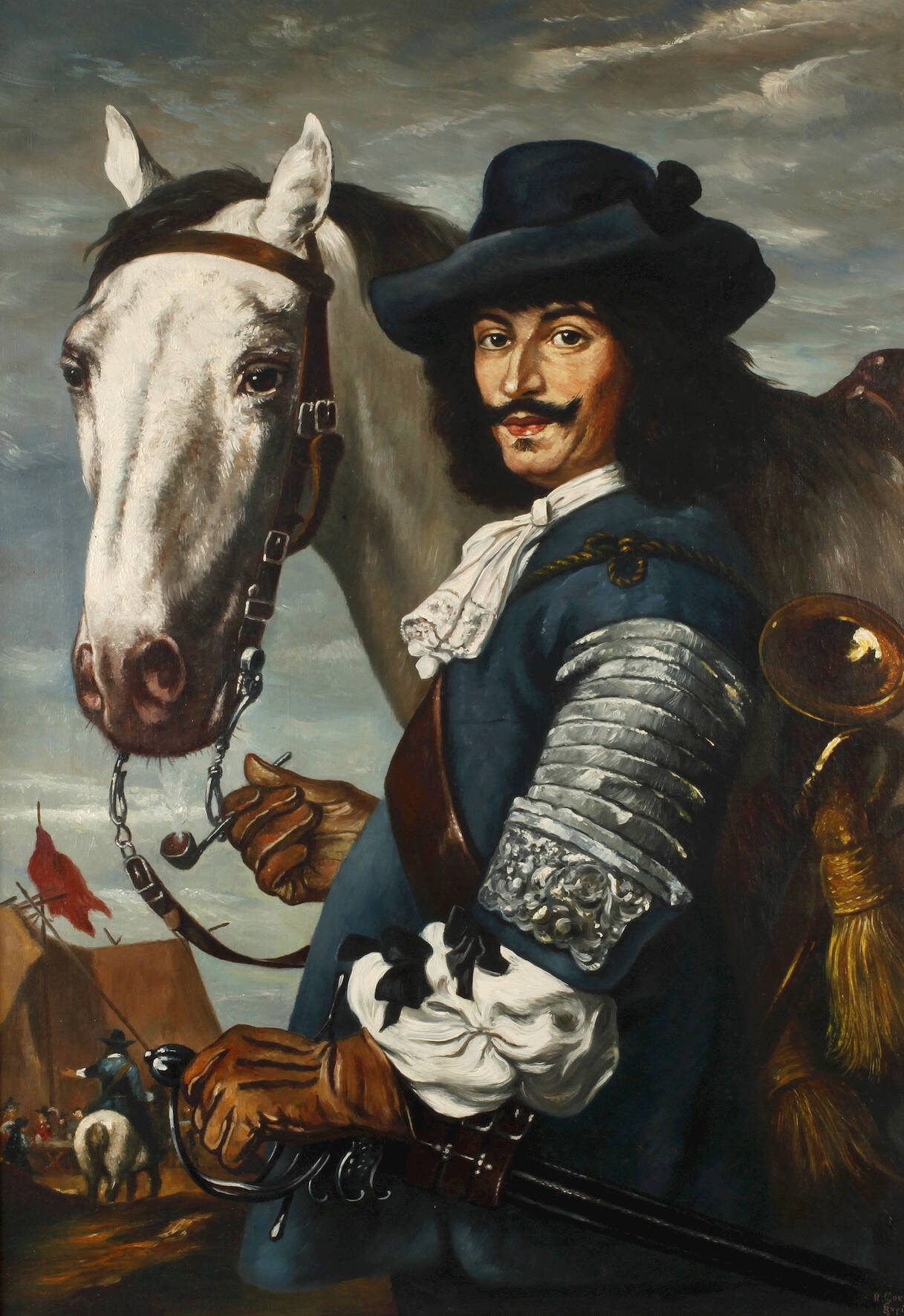 Johannes Hegner, "Der Trompeter" nach Diez