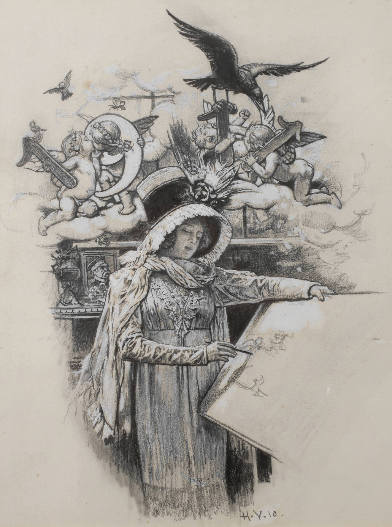 Prof. Hermann Vogel, "Fräulein Neujahr" 1911