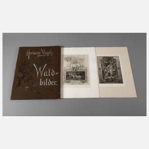 Prof. Hermann Vogel, Mappe "Waldbilder"