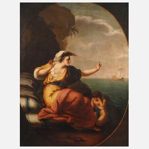 Die verlassene Ariadne" nach Angelika Kauffmann