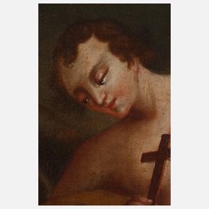 Barocke Krönungsszene mit Engel