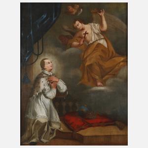 Barocke Krönungsszene mit Engel