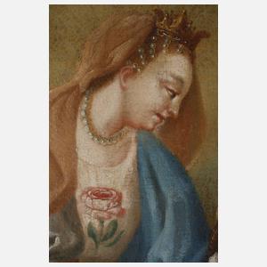 Barocke Krönungsszene mit Maria