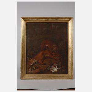 Barockes Jagdstillleben mit erlegtem Fuchs
