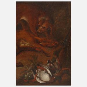 Barockes Jagdstillleben mit erlegtem Fuchs