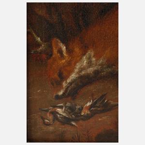Barockes Jagdstillleben mit erlegtem Fuchs